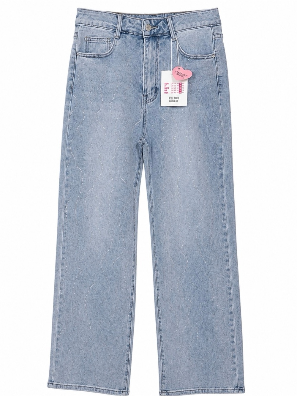 Light Blue Wide-Leg Women’s Jeans